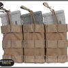 PORTACARGADOR MODULAR TRIPLE 5.56MM OCRE - EMERSONGEAR