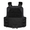 Chaleco balístico Guardian MK2 nivel IIIA, vista frontal, color negro